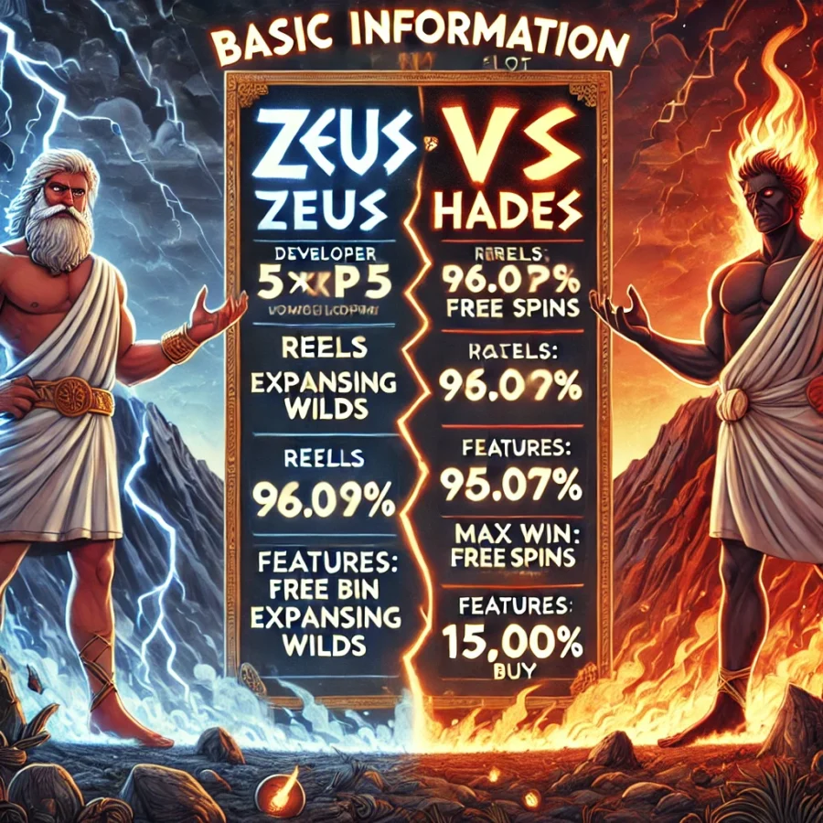 Basic information about Zeus vs Hades demo