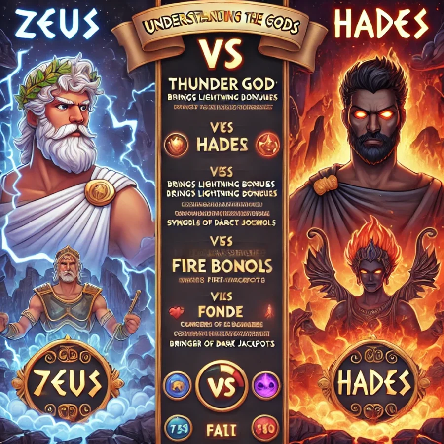 Understanding the gods in Zeus vs Hades 